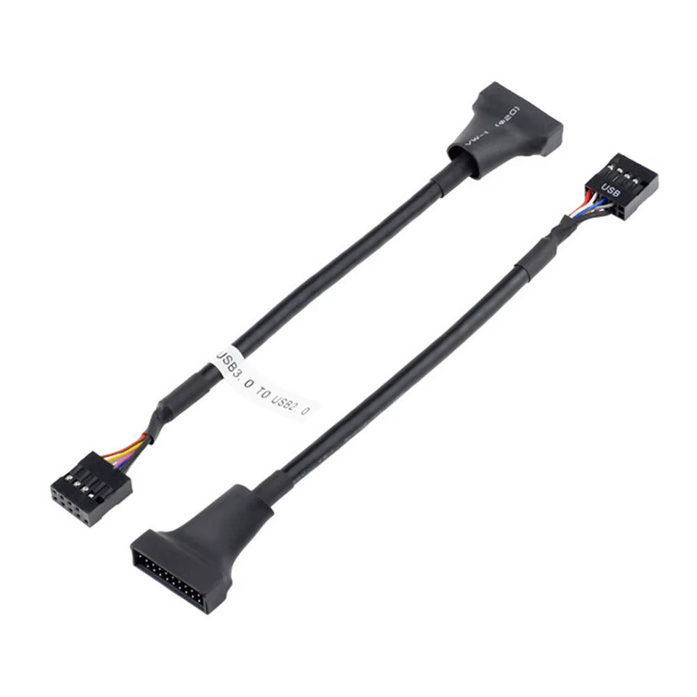 Adaptador USB 3.0 Macho 20 Pin /USB 2.0 Femea 9 Pin 480mbps