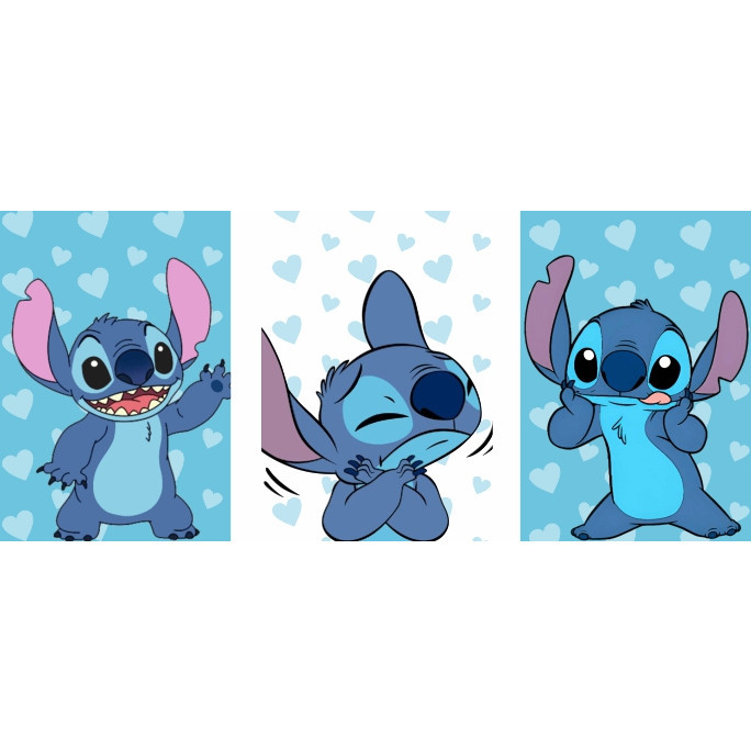 KIT 3 Placas Stitch Quadro Decorativo Placa Decorativa em Oferta na Shopee