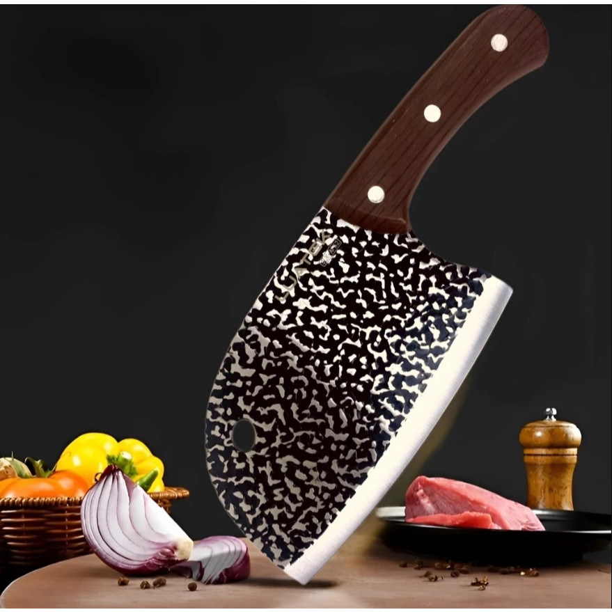 Cutelo de Carne de Alto Carbono Faca Osso Pesado Corte Premium Profissional Açougueiro.+ZemMart+ em Oferta na Shopee