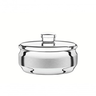 Manteigueira Tramontina Redonda 8,5cm Em Aço Inox Com Tampa em Oferta na Shopee