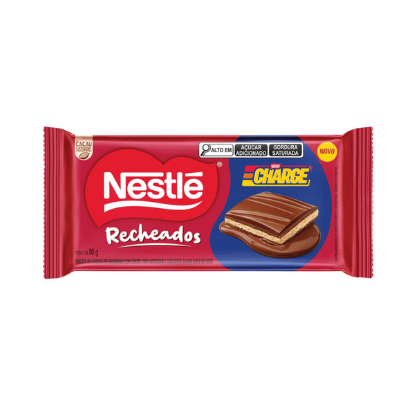 Detalhes do Chocolate Recheado Charge Nestlé 90g