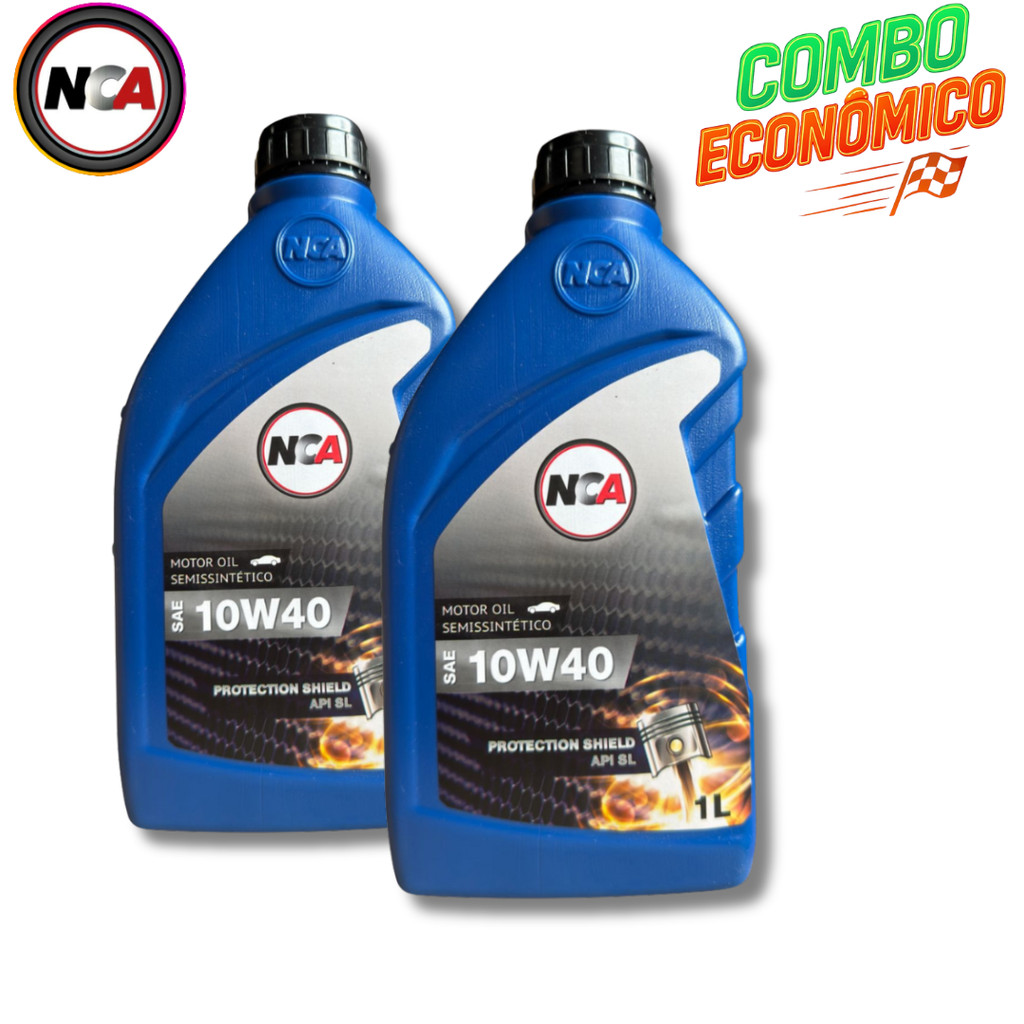 KIT 2 NCA 10W40 SEMI SINTETICO API SL 1L