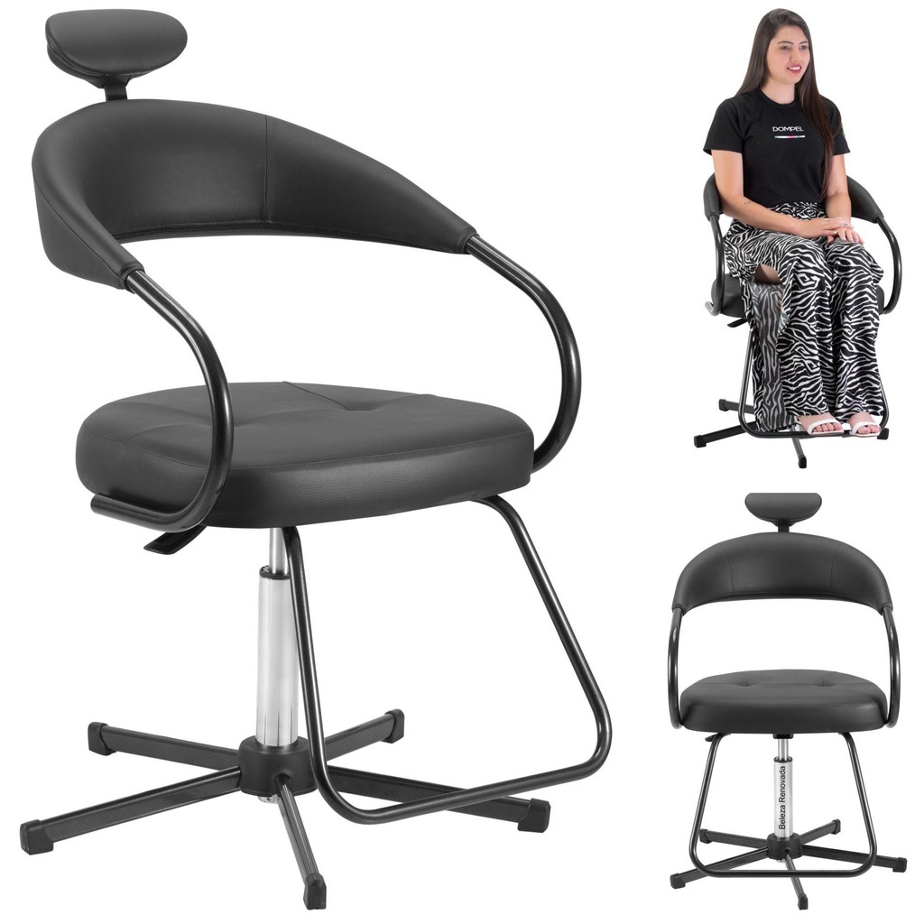 Cadeira Poltrona Para Salão De Beleza Barbearia Cabeleireiro em Oferta na Shopee