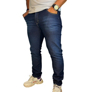 Calça Masculina Jeans Slim Lavagem Estilosa Lycra Elastano Premium Modelo Jeans 2026 - Tendência
