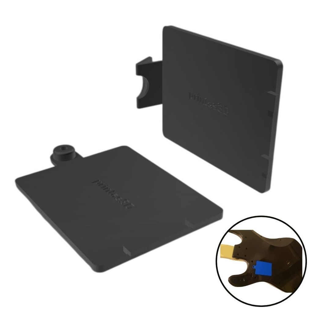 Kit 2 Tampa Cover Para Pilhas Para Guitarra Fender Rock Band