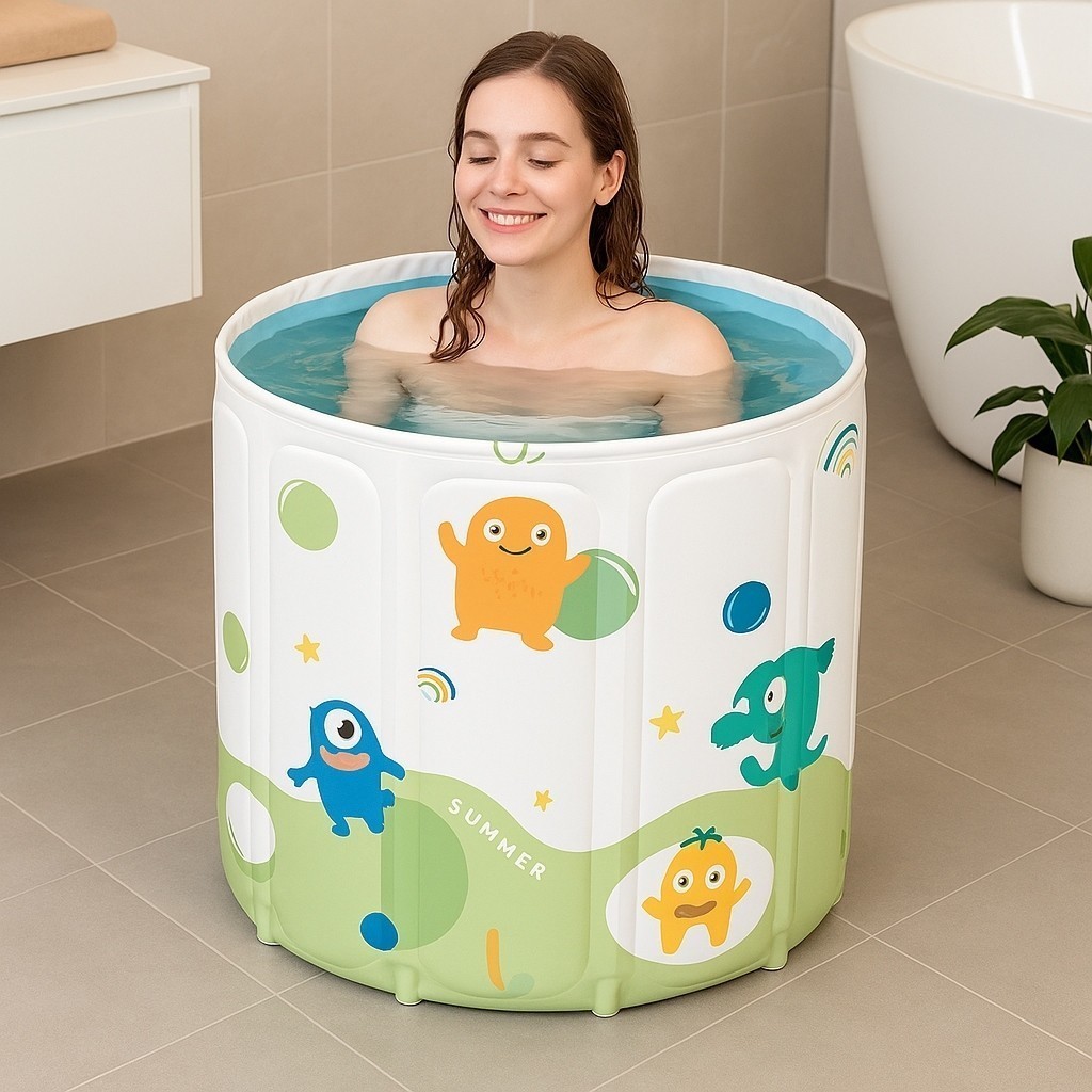 Banheira Piscina Refresca Verão Brinquedo Água Bacia Balde Criança Presente Viagem Boia Praia
