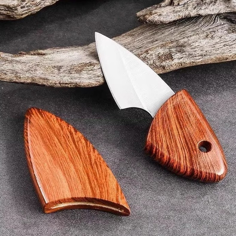 Faca De Frutas Aço Inox Com Bainha Mini Faca Para Piquenique caça pesca camping churrasco