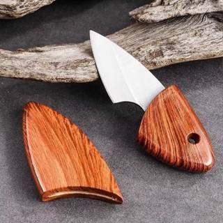 Faca De Frutas Aço Inox Com Bainha Mini Faca Para Piquenique caça pesca camping churrasco em Oferta na Shopee