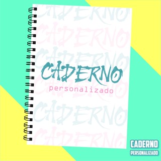 Caderno Universitário Agenda Desenho Personalizado Escolar 1 matéria, 5 matérias, 10 matérias e 15 matérias