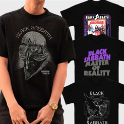 Camiseta Básica Banda de Roock Black Sabbath Camisa 100% Algodão Streetwear Temos Plus Size Lançamento - Envio Rápido