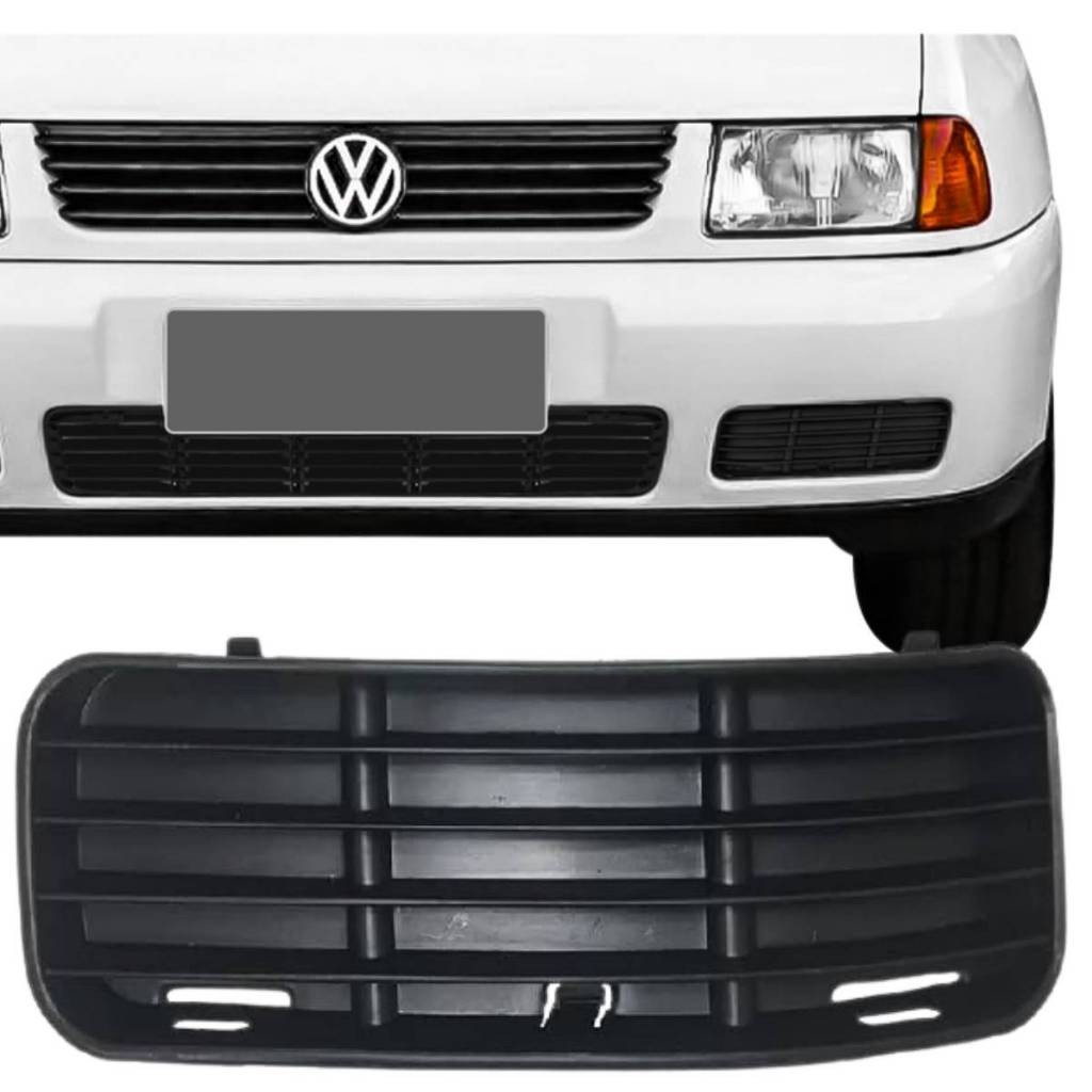 Grade Para Choque Moldura Milha Polo Ano 97/02 Cód 4009 Lado Esquerdo