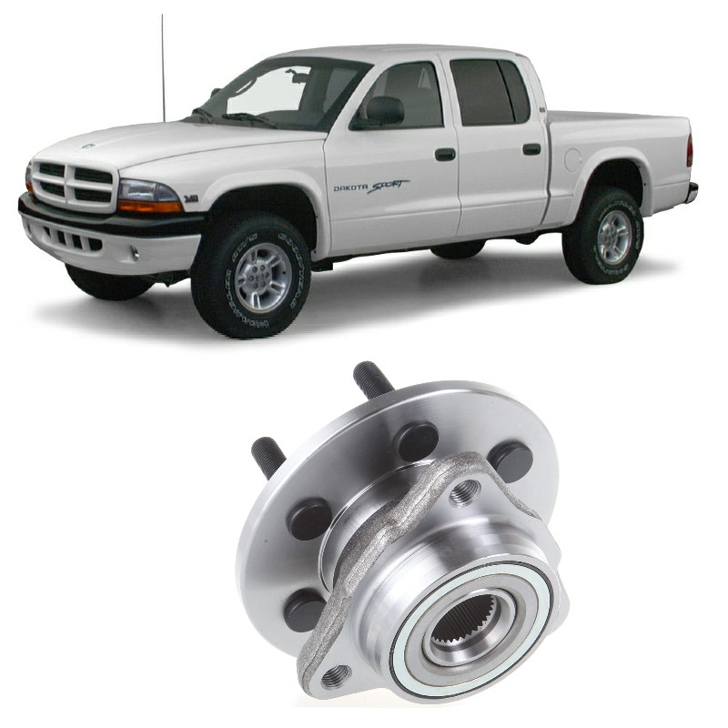Cubo de Roda Dianteira DODGE Dakota 1997 até 2004, 6 furos