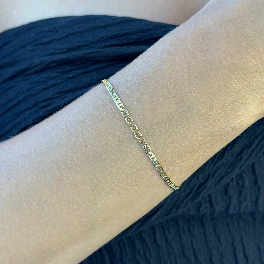 Pulseira Corrente Mini Elos Piastrine Banhado em Ouro 18k em Oferta na Shopee