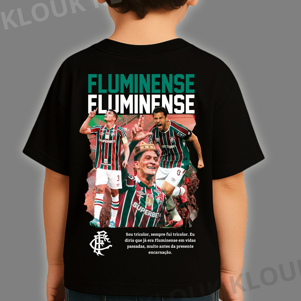 Camiseta Fluminense Time Fã Futebol Adulto e Infantil 100% Algodão