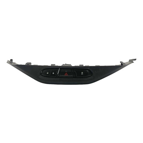 Moldura Botão Alerta Trava Porta Chevrolet Spin 2020 2021 Preto