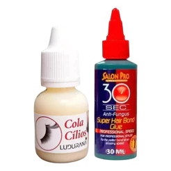 Cola De Cílios Postiços Ludurana + Salon Pro 30sec