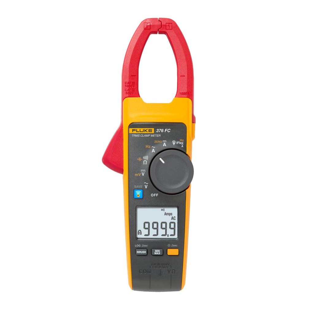 Fluke - FLUKE-376 FC 376 FC 1000A AC/DC TRMS Alicate Amperímetro Sem Fio (com Iflex) UGVG