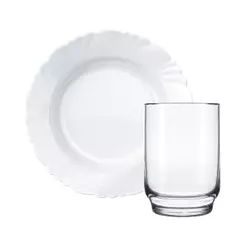 Aparelho de Jantar Nadir Opaline Pétala 8 Peças