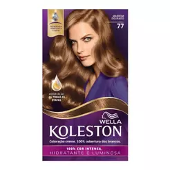 Tinta de Cabelo Koleston 77 Marrom Dourado 55g