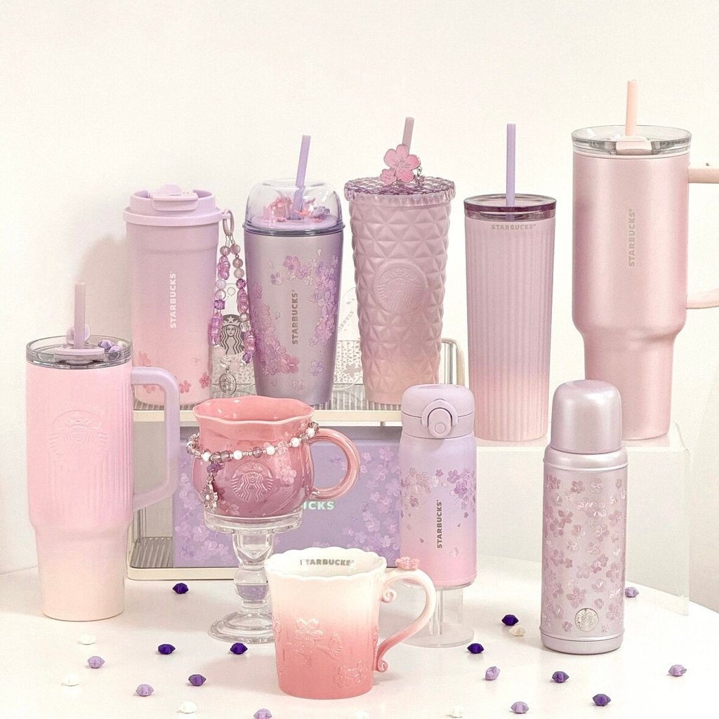 Starbucks Cup Twilight Sakura Dashing Pequeno Copo Sakura Fresco Crepúsculo Sakura Dashing Pequeno Fresco Sakura Gradien