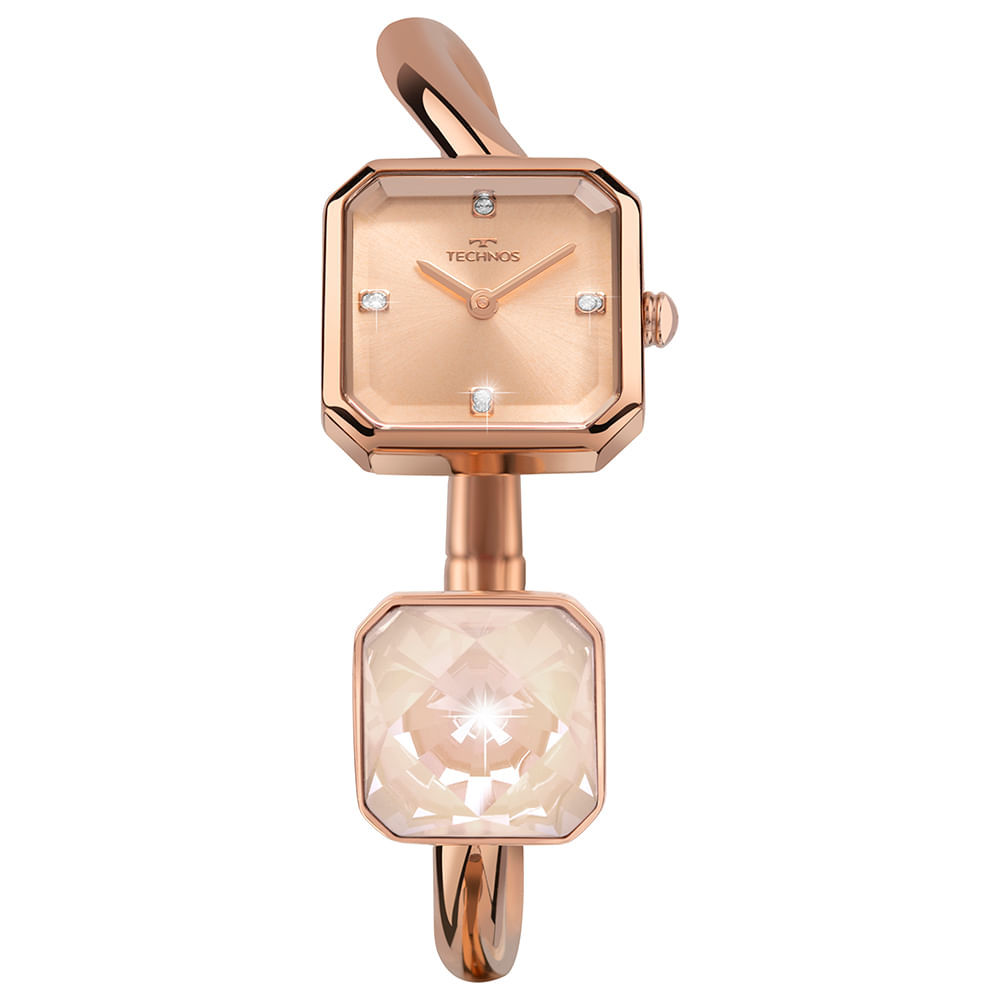 Relógio Technos Feminino Crystal Rosé - 751AC/1J