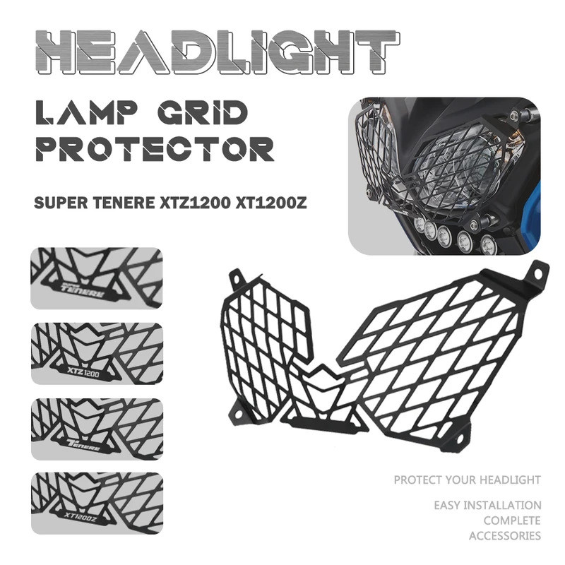 XT 1200Z Protetor De Farol Luz Grill Capa Para Yamaha Super Tenere XT1200Z 2010-2021 Acessórios Da Motocicleta