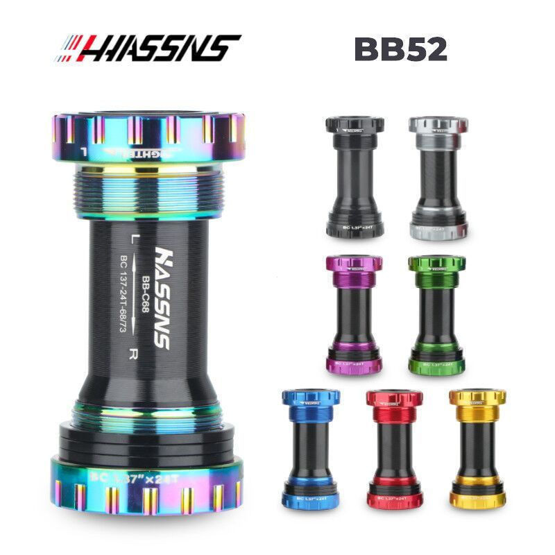 IDED HASSNS Suporte Inferior de Bicicleta Hollowtech Movement MTB BB68 para Bicicleta de Montanha com Pedal Integrado MY