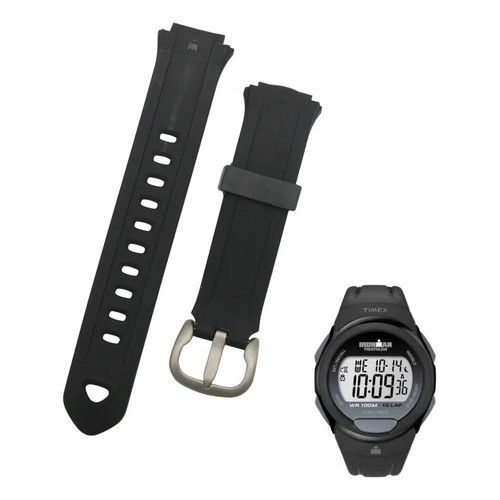 Pulseira Compatível Relógio Timex Ti5b151 Preta Frete Grátis Preto