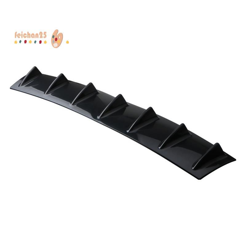 [Fast F] Divisor Traseiro Universal Para Carro , Difusor De-Choque De 7 Aletas , Spoiler Preto Brilhante A
