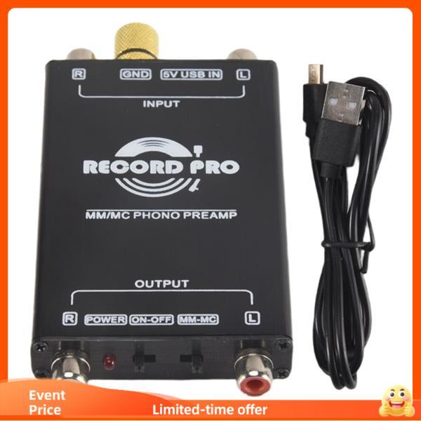Mini MM Phono Stage Pré-Amplificador Vinil Record Player Turntable