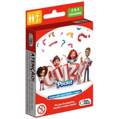 JOGO QUIZ POCKET PAIS E FILHOS CARTAS BRINQUEDOS EDUCATIVO DESAFIO CRIANÇAS PERGUNTA RESPOSTA MESA &