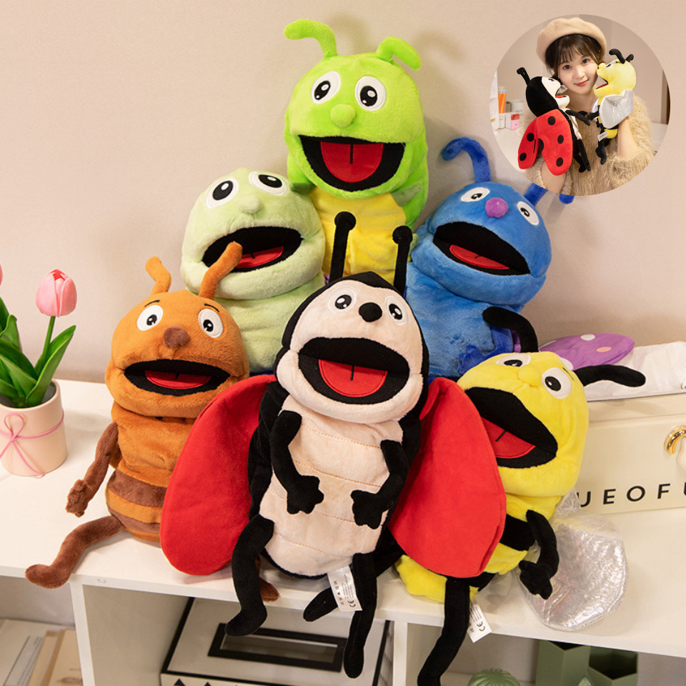 Desenhos Animados Caterpillar Abelha Fantoche De Mão Formiga Boneca Interativa Brinquedo De Pelúcia Presente De Aniversá