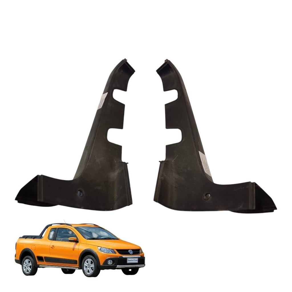 Par Moldura Lateral Cacamba VW Saveiro Cross GS 2010 2011