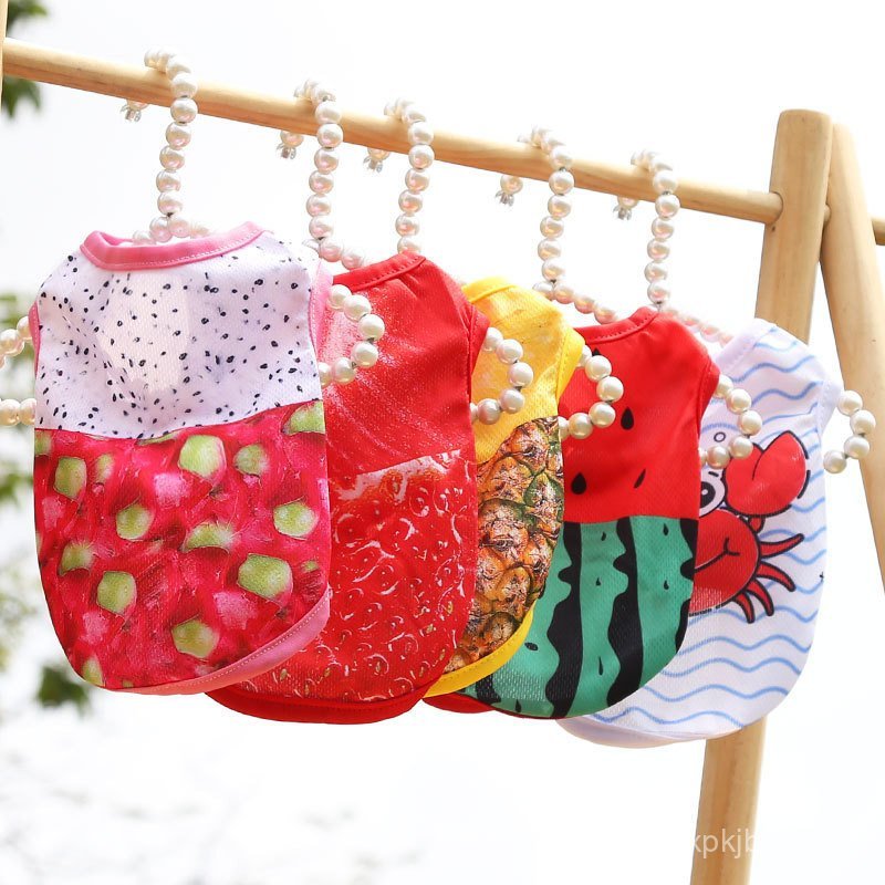 Roupas para Animais de Estimação de Primavera e Verão, Pelúcia para Cães e Gatos Pomeranianos OV2X