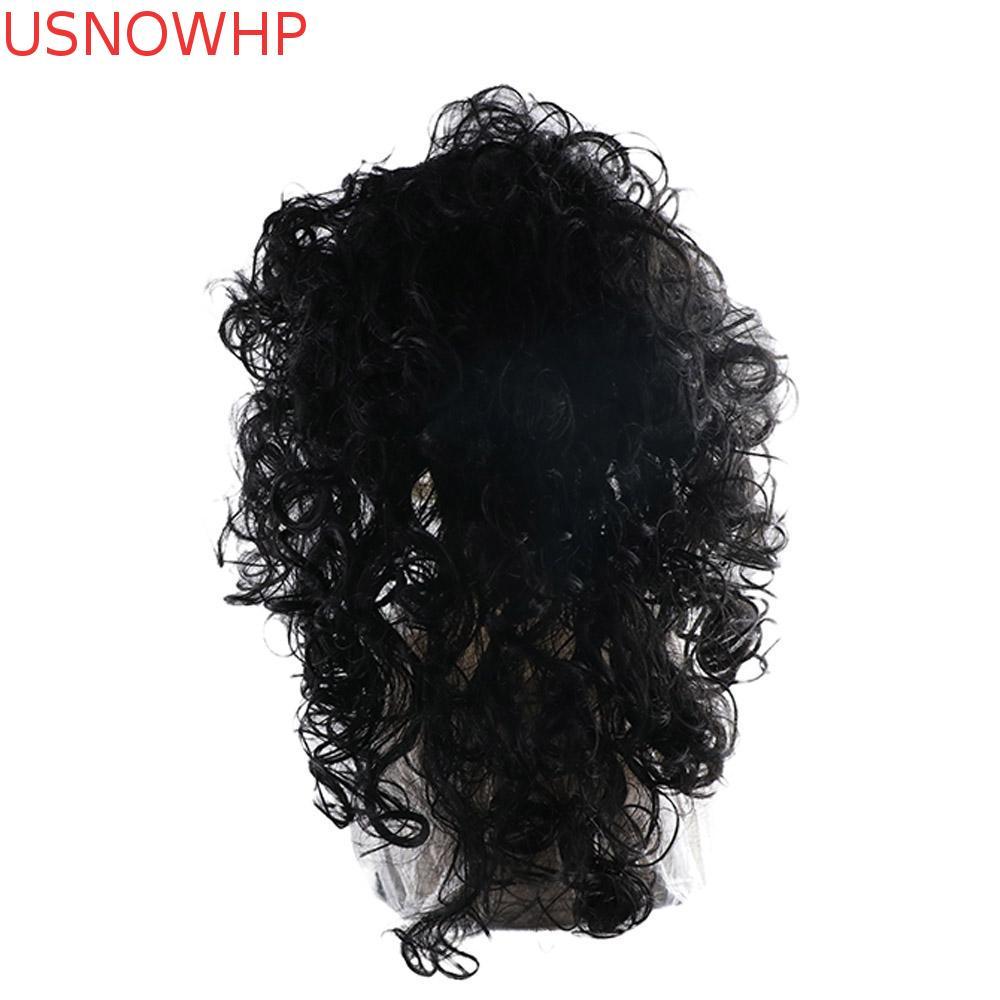 USNOWHP Masculino Cosplay Perucas Fasion 70s 80s Natural Engraçado Fofo De Alta Qualidade Falso Invisível Retro Peruca