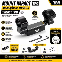 Mount Impact TAG Absorção de Impacto LUNETA 11mm