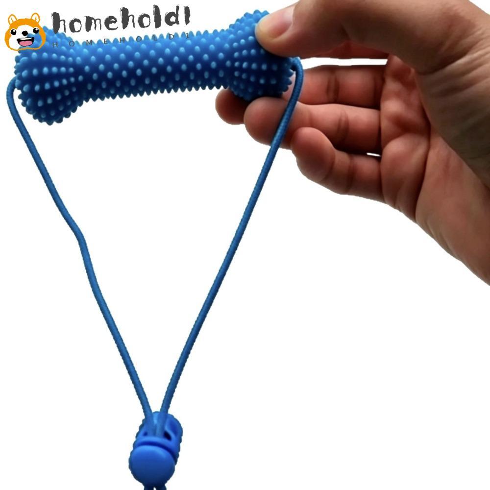 HOMEUVOE Adereço Canino De Dupla Ação , Brinquedo De Mastigar Para Cachorro Em PVC Azul Escovação Rápida De Cães