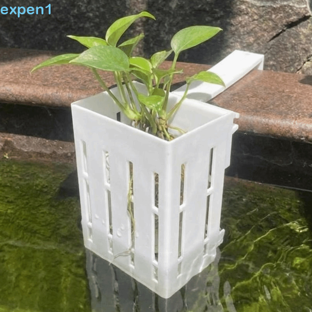 Cesta De Plantas De Aquário EXPEN , Plantador Suspenso Hidropônico De Plástico Montado Na Parede , Vasos De Cultivo Com
