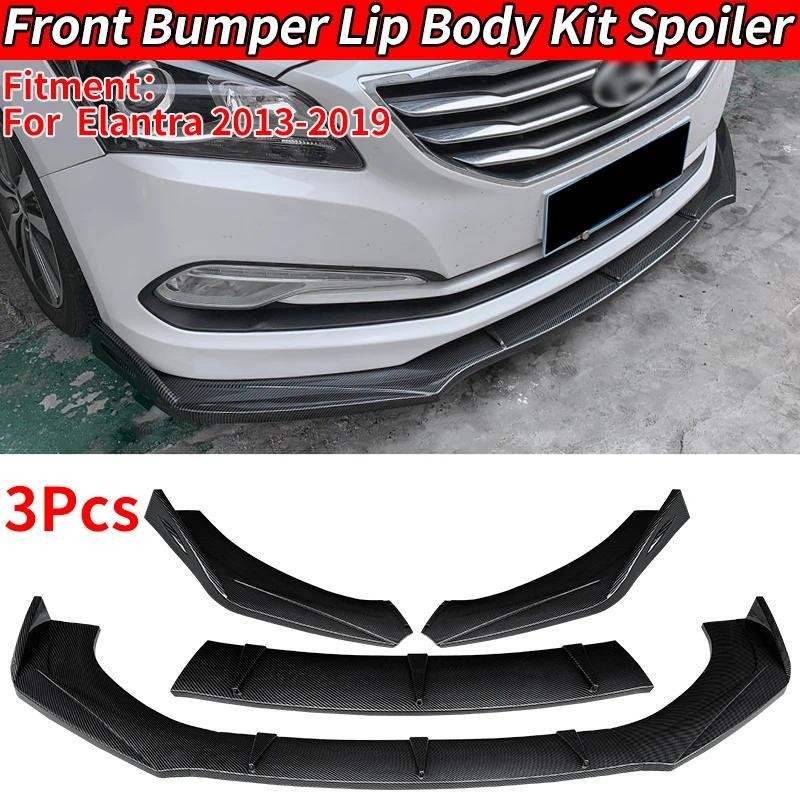 Acessório Do Carro Para Hyundai Elantra 2013-2019 Amortecedor Dianteiro Lábio Corpo Kit Queixo Guarda Difusor Capa Defle