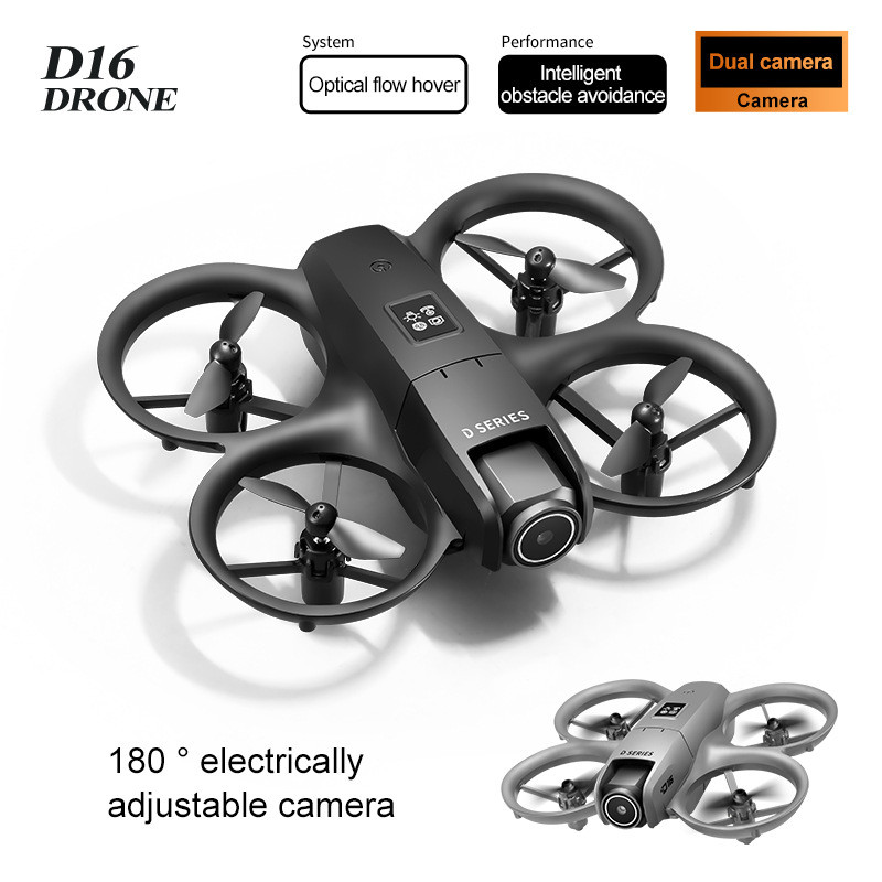 D D16 Mini Drone Fotografia Aérea Câmera Dupla Aeronave Evitar Obstáculos Aeronaves de Controle Remoto