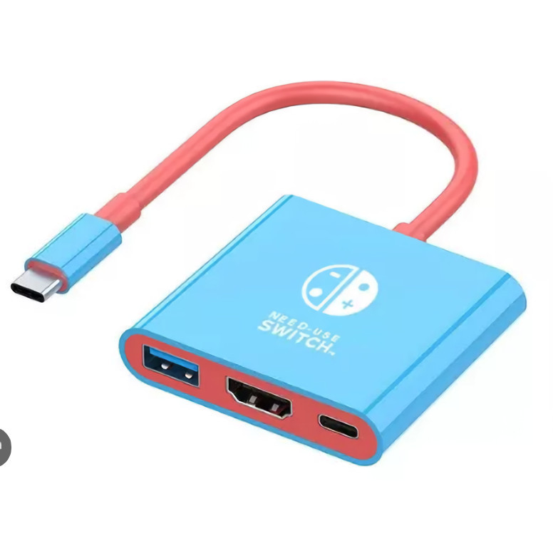 Mini Dock Hub Tipo C Hdmi 4k Usb 3.0 Para Nintendo Switch