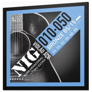 Encordoamento Nig De Aço Violão 010 /.050 Bronze 85/15 - N500