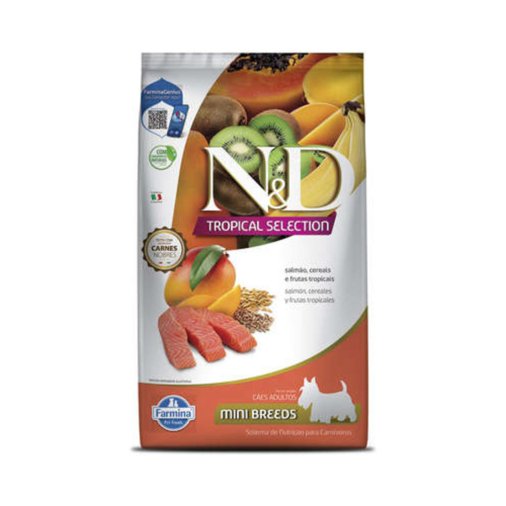 Ração N&D Tropical Selection Cães Adultos Raças Pequenas Salmão 2,Kg