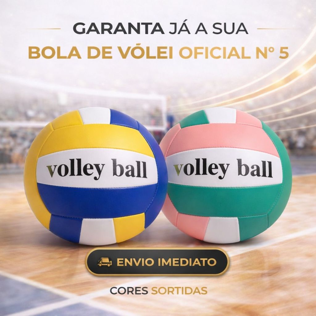 Kit Completo Infantil E Adulto Bola De Vôlei Oficial Tamanho 5 + Bomba De Ar Manual
