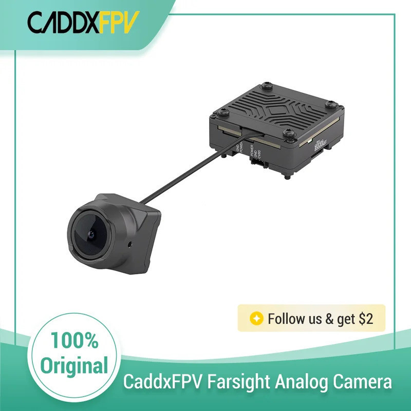 Câmera Analógica CADDX Farsight 1-8x zoom Rápido 122.5 ° FOV 1500TVL AI Com Inteligente BOX Quick PWM Ctrl Para RC FPV D