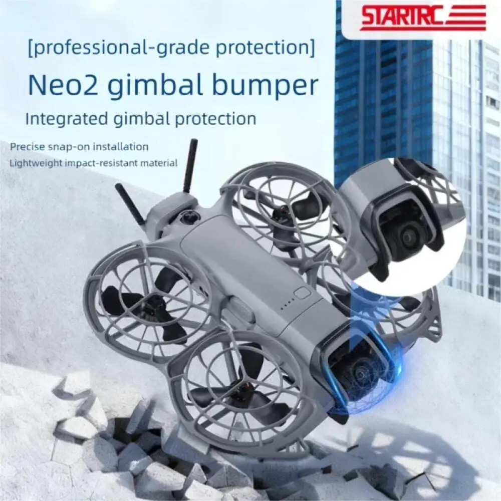 Protetor Anti-Colisão para Lente do Gimbal DJI Neo 2, Barra Protetora de Plástico com Liberação Rápida para Acessórios d