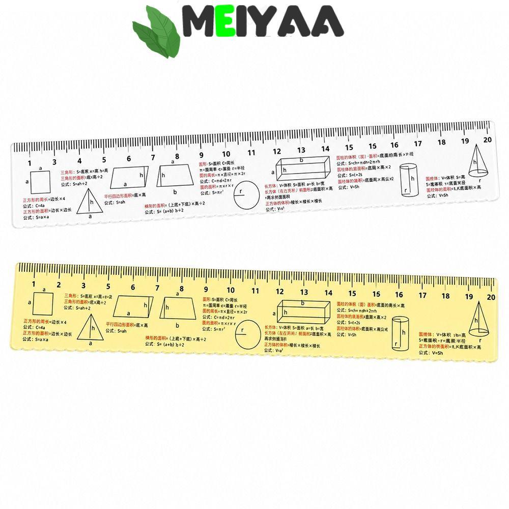 Régua De Desenho Geométrico MEIYAA , Fórmula Matemática De Plástico Transparente , Impressa