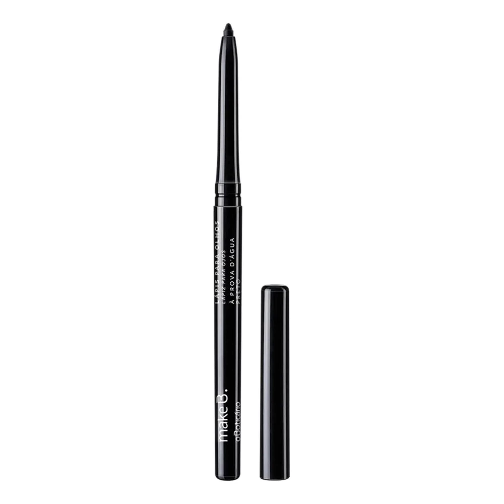 Delineador De Olhos Retrátil O Boticário Make B. Lápis Preto Preto
