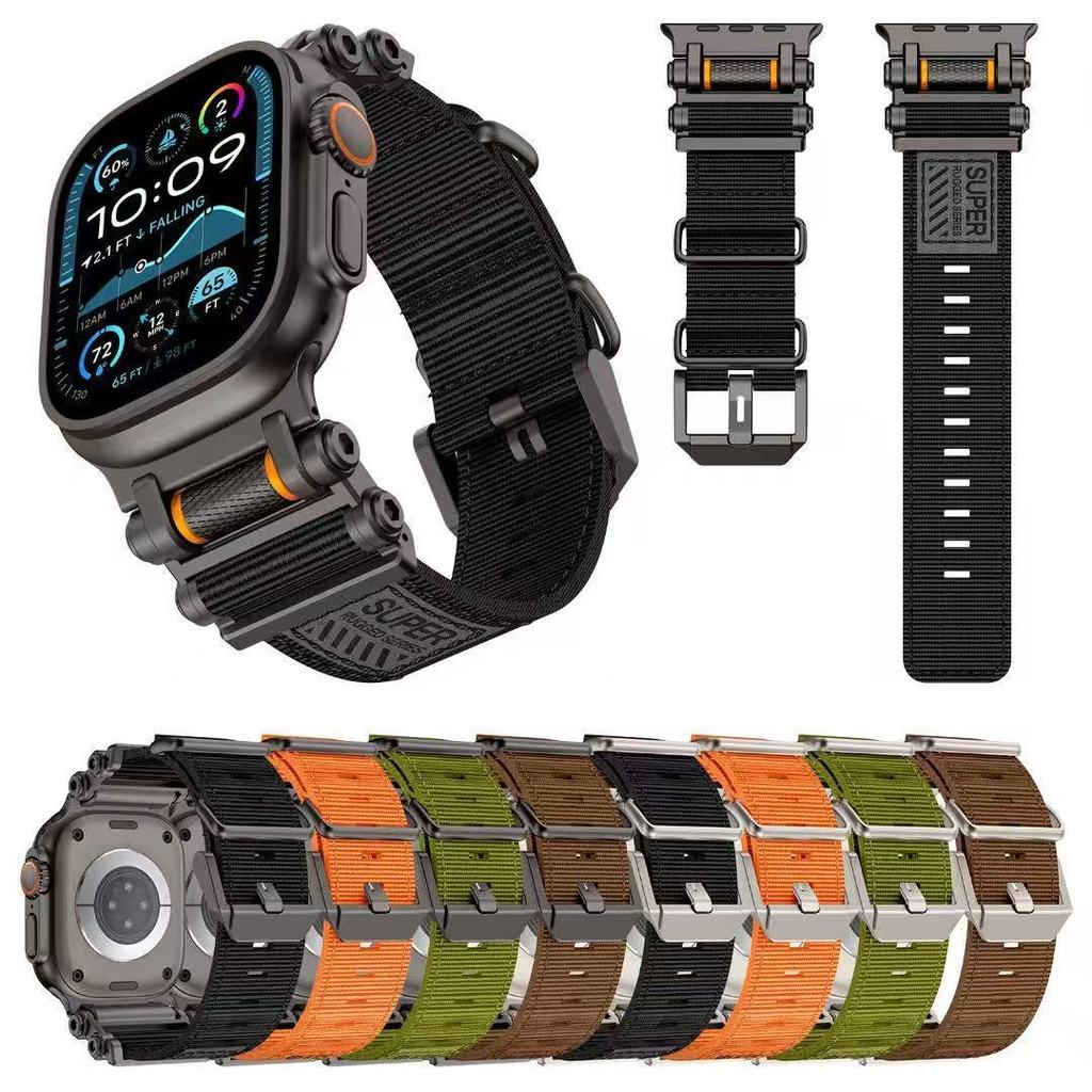Adequado para apple apple watch pulseira esportiva de Nylon conector Ultra Metal