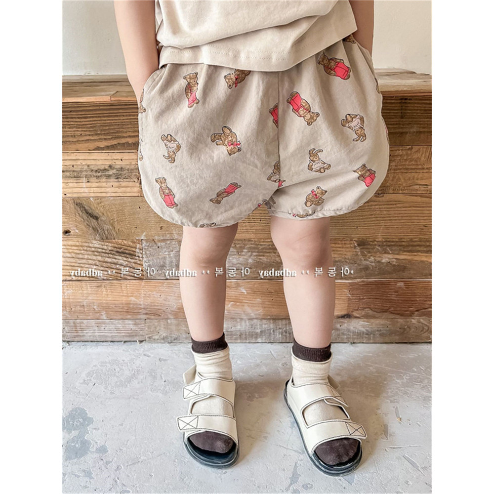 Recomendo B Pcs!Coreano coreano crianças dos desenhos animados impresso Shorts meninos meninas puro algodão bainha calça